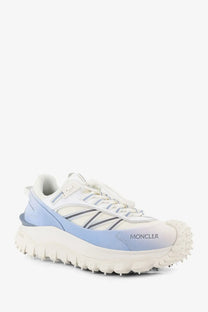 Moncler Men's Trailgrip Sneakers in Technical Fabric and Mesh White