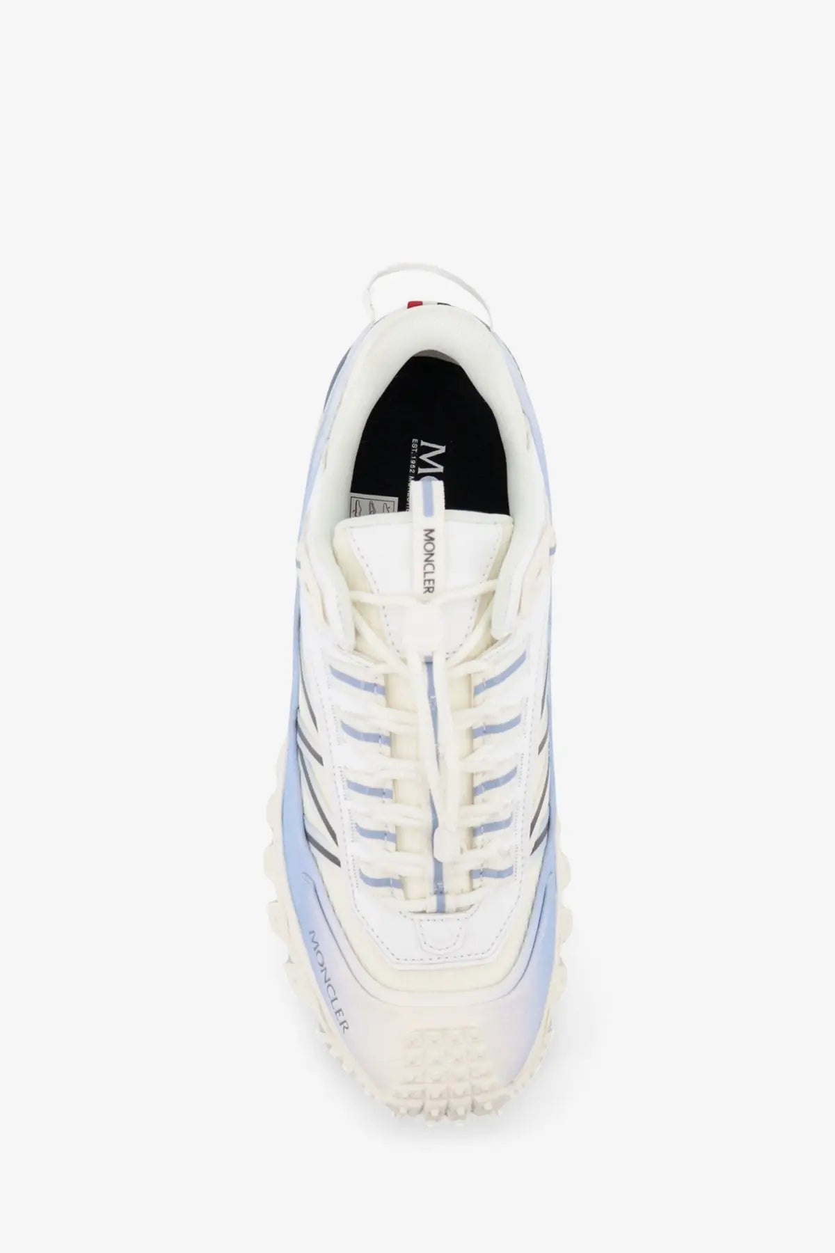 Moncler Men's Trailgrip Sneakers in Technical Fabric and Mesh White