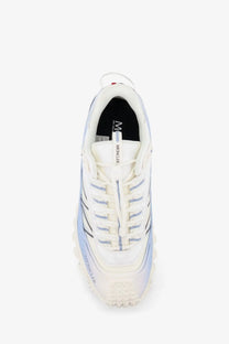 Moncler Men's Trailgrip Sneakers in Technical Fabric and Mesh White