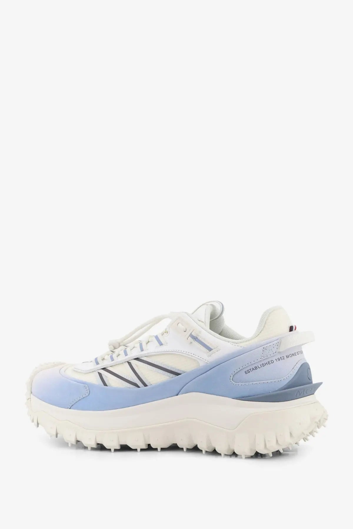 Moncler Men's Trailgrip Sneakers in Technical Fabric and Mesh White