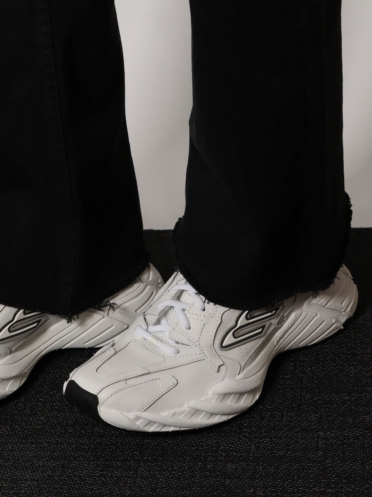 Balenciaga Women's Monday Low Top Sneakers in Leather White