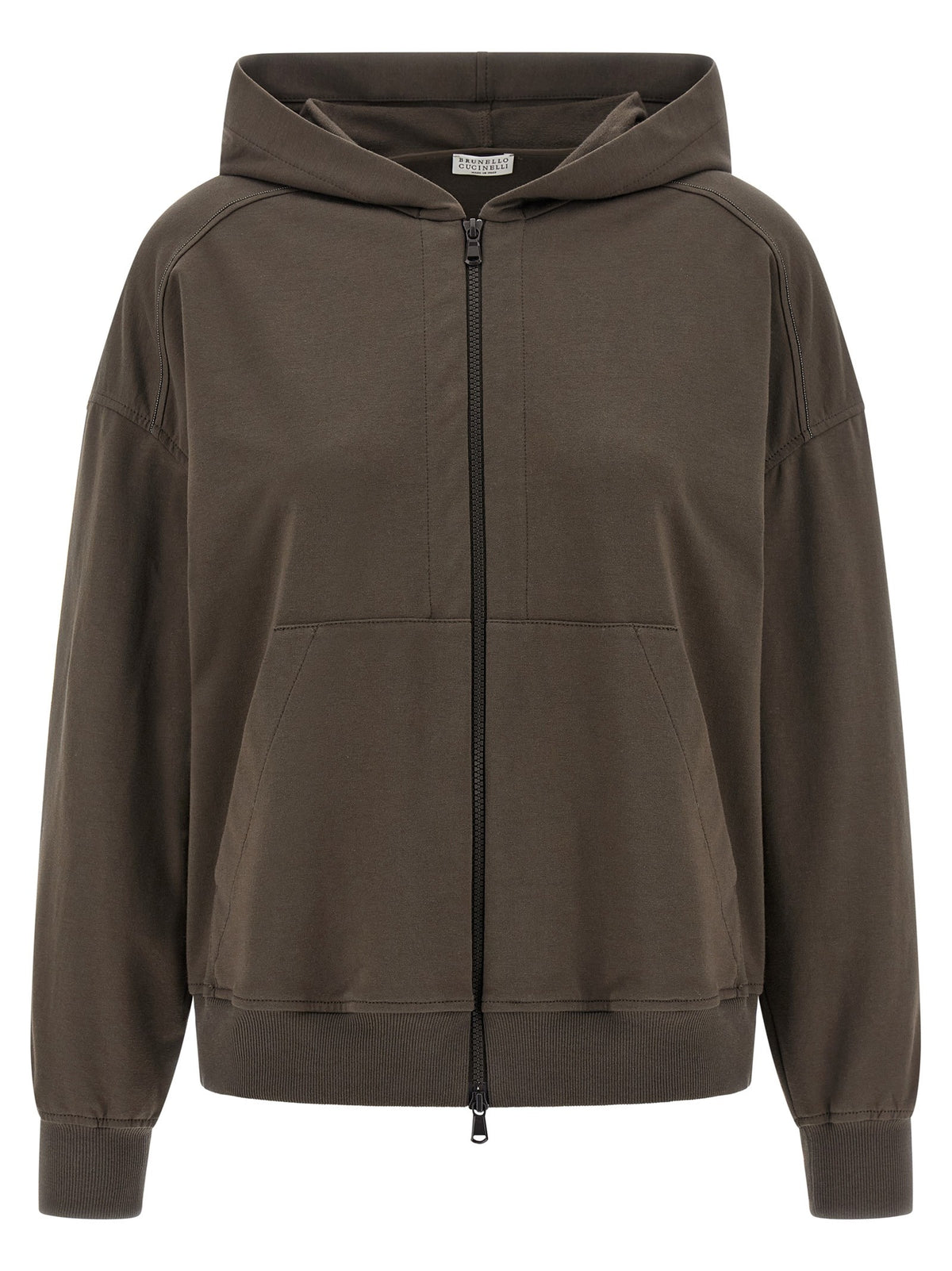 Brunello Cucinelli Monile Hoodie Brown