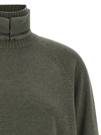Brunello Cucinelli Monile Insert Sweater Green