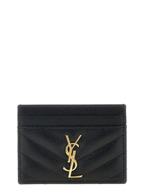 Saint Laurent Monogram Card Holder Black