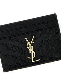 Saint Laurent Monogram Card Holder Black