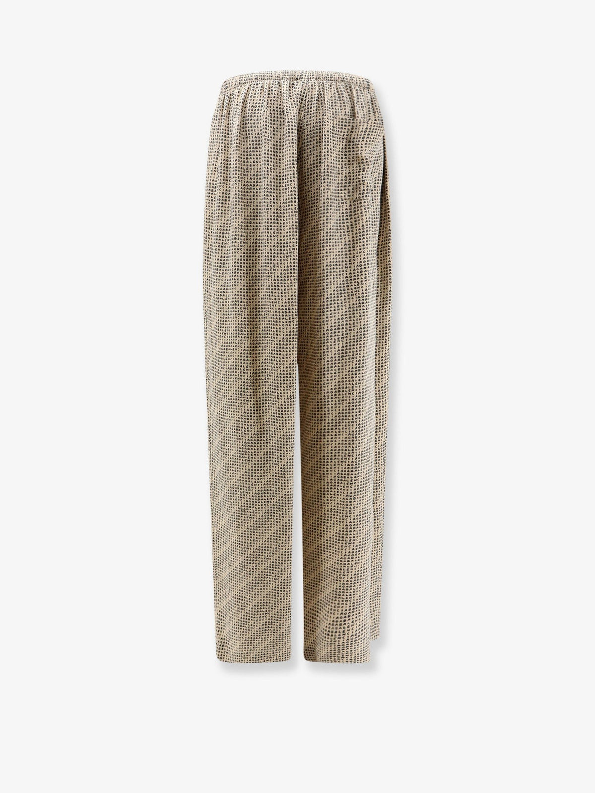 Balenciaga Women's Monogram Silk Trousers Black