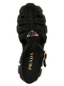PRADA Monolith Sandals Black