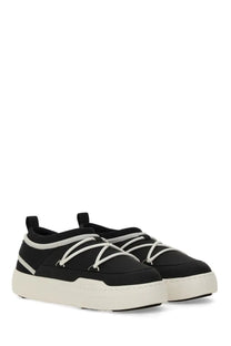 Black Moon Boot unisex Park Icon platform sneakers with white laces and contrasting white side stripes