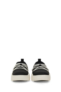 Black Moon Boot unisex Park Icon platform sneakers with white laces and thick off-white sole