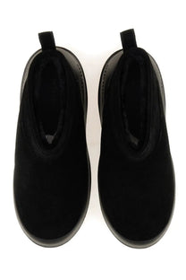 Moon Boot women’s moon boot black black suede slip-on boots with plush interior and durable rubber soles