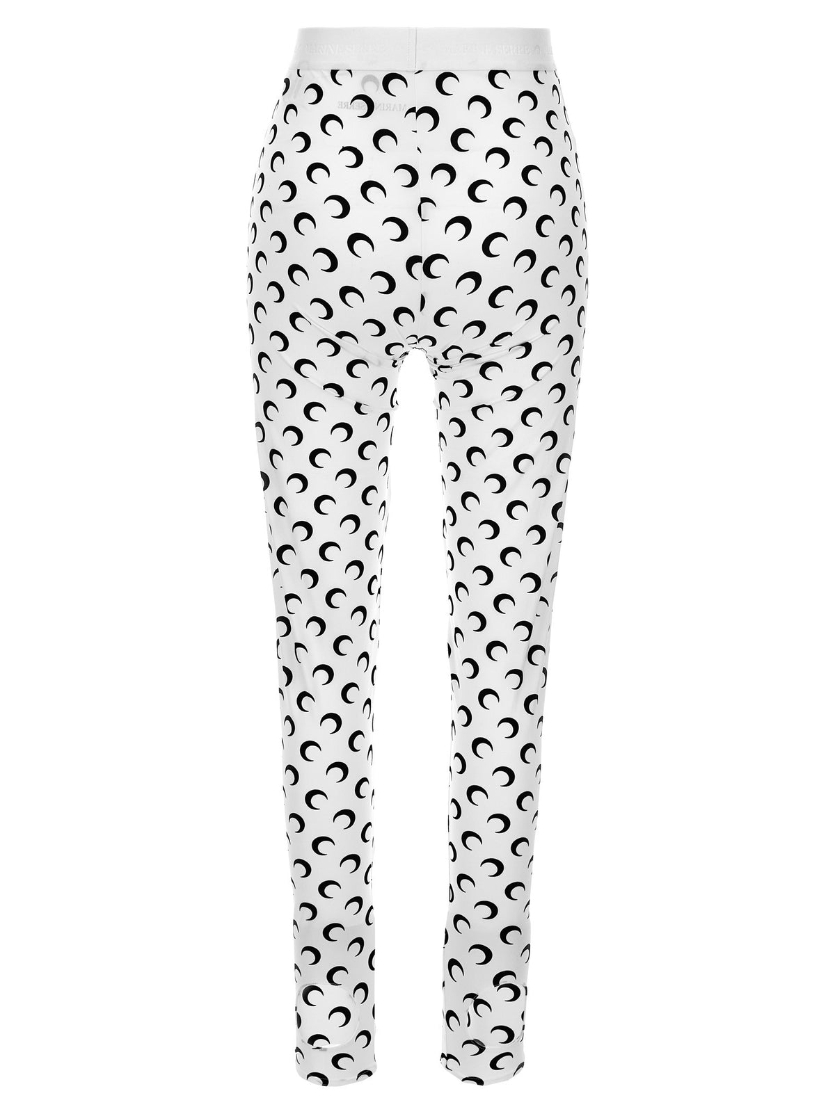 Marine Serre Moon Printed Jersey Leggings White