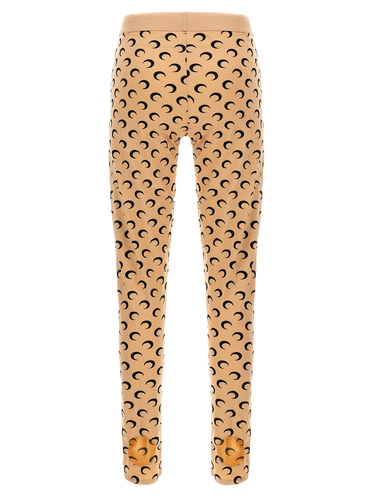 Marine Serre Moon Printed Leggings Beige