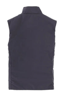 MooRER men’s senio skt vest blue dark navy sleeveless puffer with high collar and quilted stitching