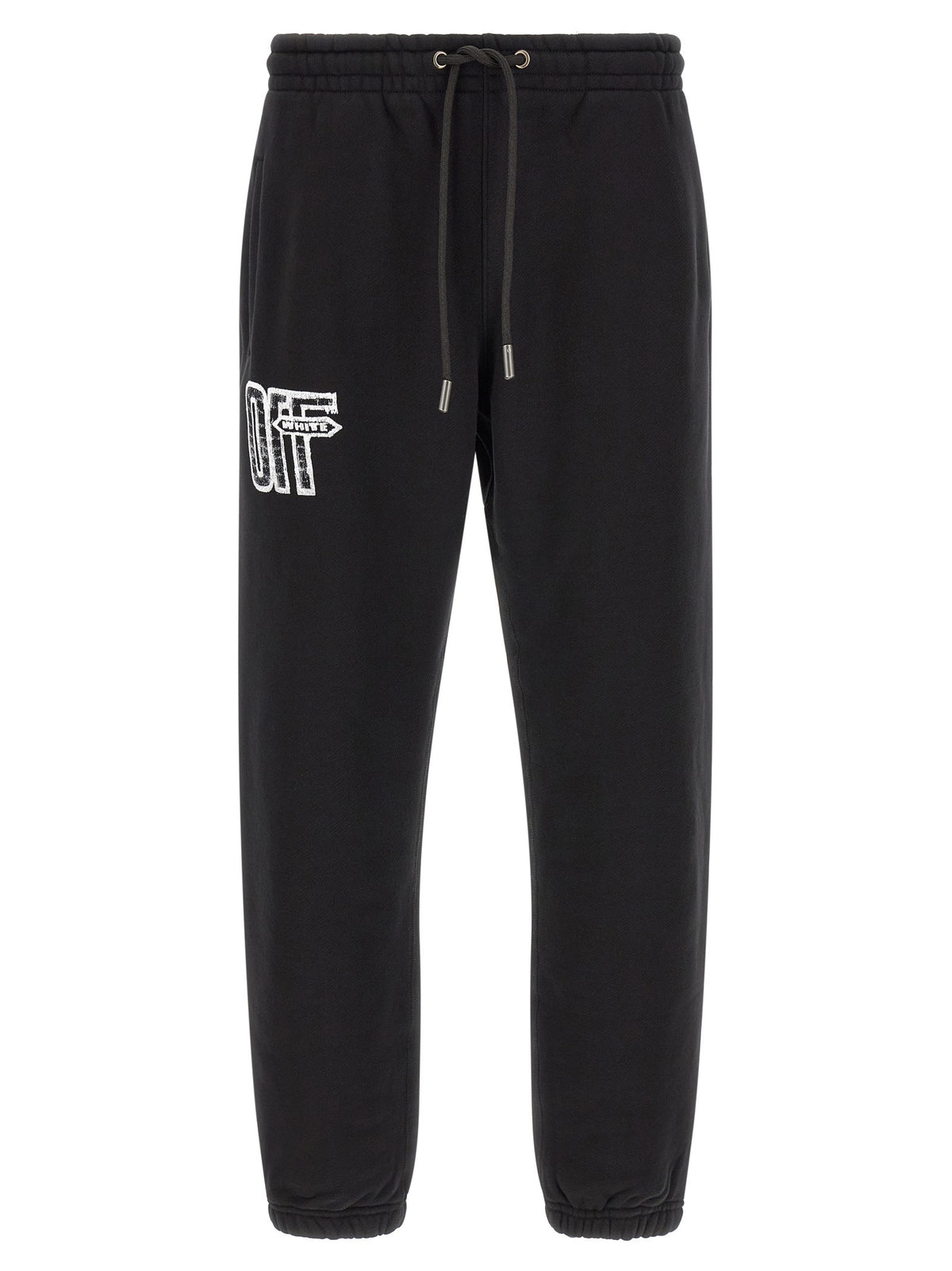 Off-White Motion Arrow Cuffed Joggers Black