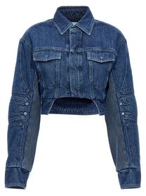 Off-White Motorcycle Denim Jacket Blue