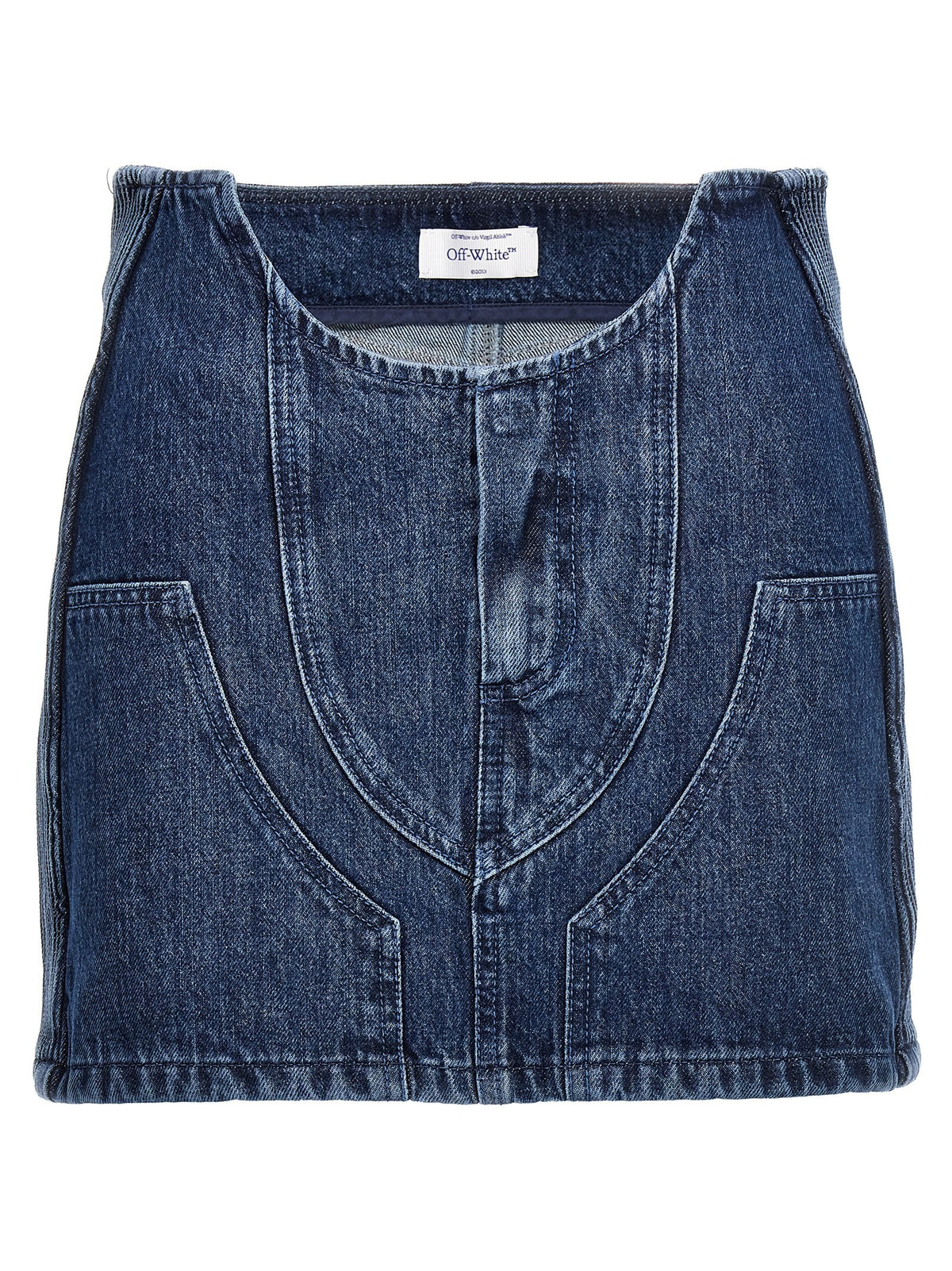 Off-White Motorcycle Miniskirt Blue