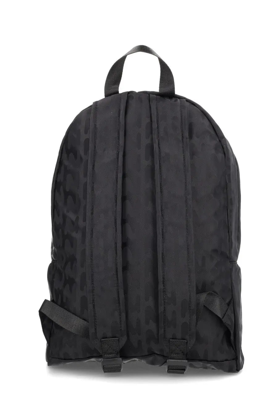 Msgm men’s backpack mwave black with black camouflage pattern durable fabric and sleek modern design