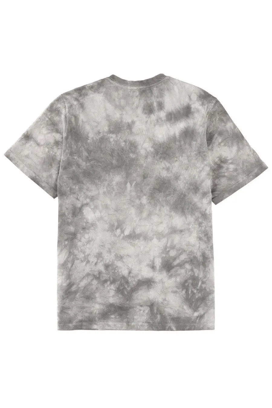 Msgm men’s short-sleeved shirt in gray and white tie-dye cotton featuring a casual stylish design