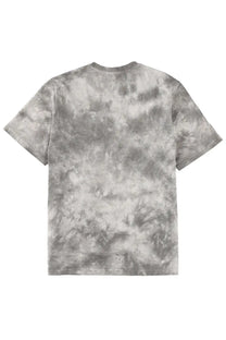 Msgm men’s short-sleeved shirt in gray and white tie-dye cotton featuring a casual stylish design