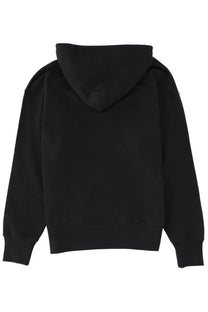 Msgm men’s sweatshirt black with soft smooth fabric and simple design in a comfortable hooded style