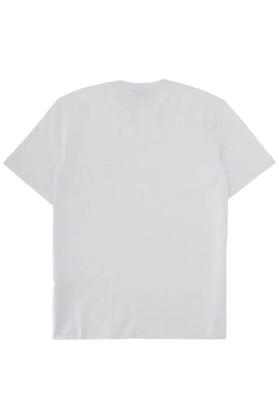 Msgm women’s white short-sleeved monogram shirt with a simple plain design perfect for casual wear