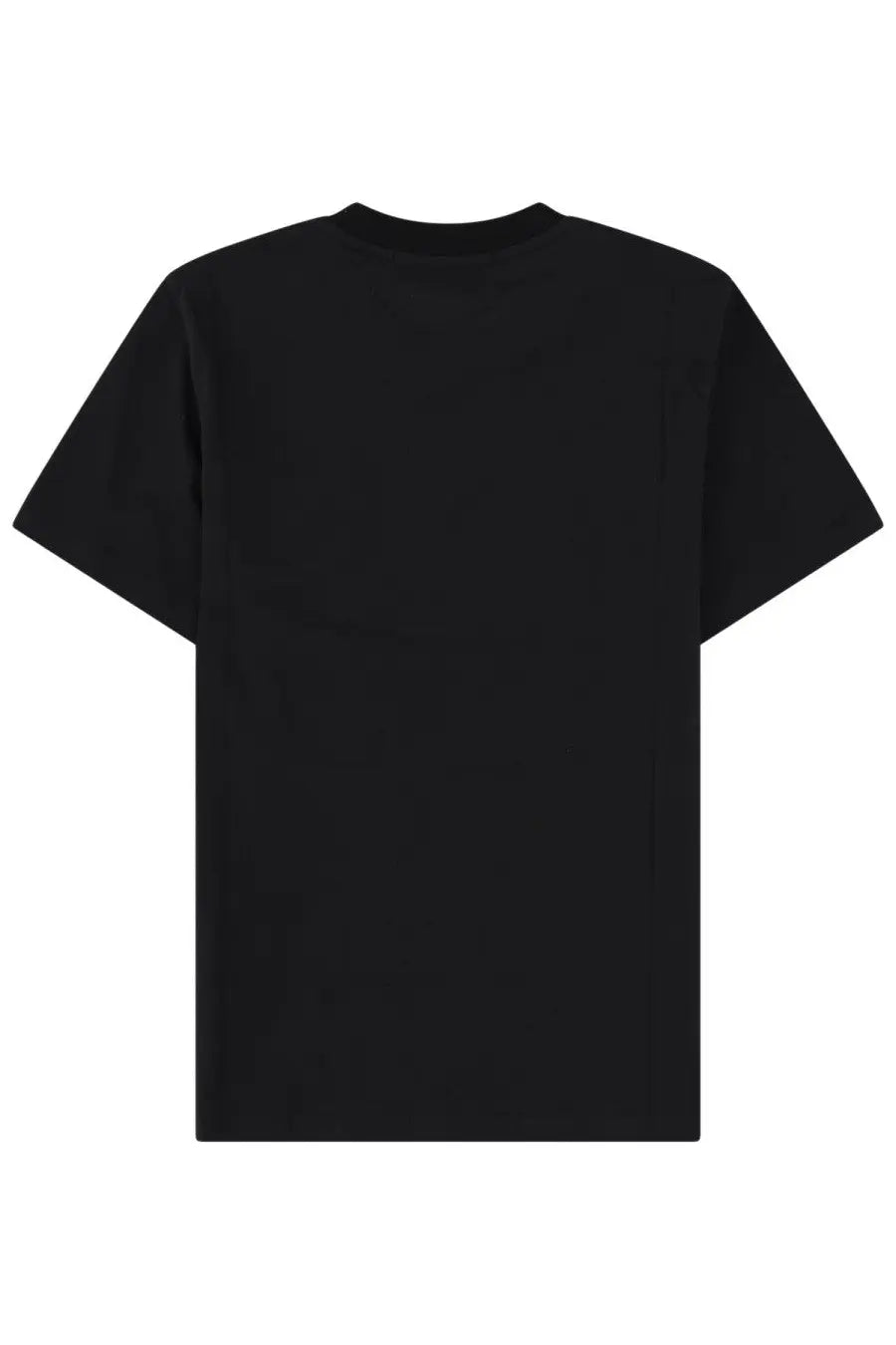 Msgm women’s short-sleeved black crew neck shirt made from soft cotton for casual wear