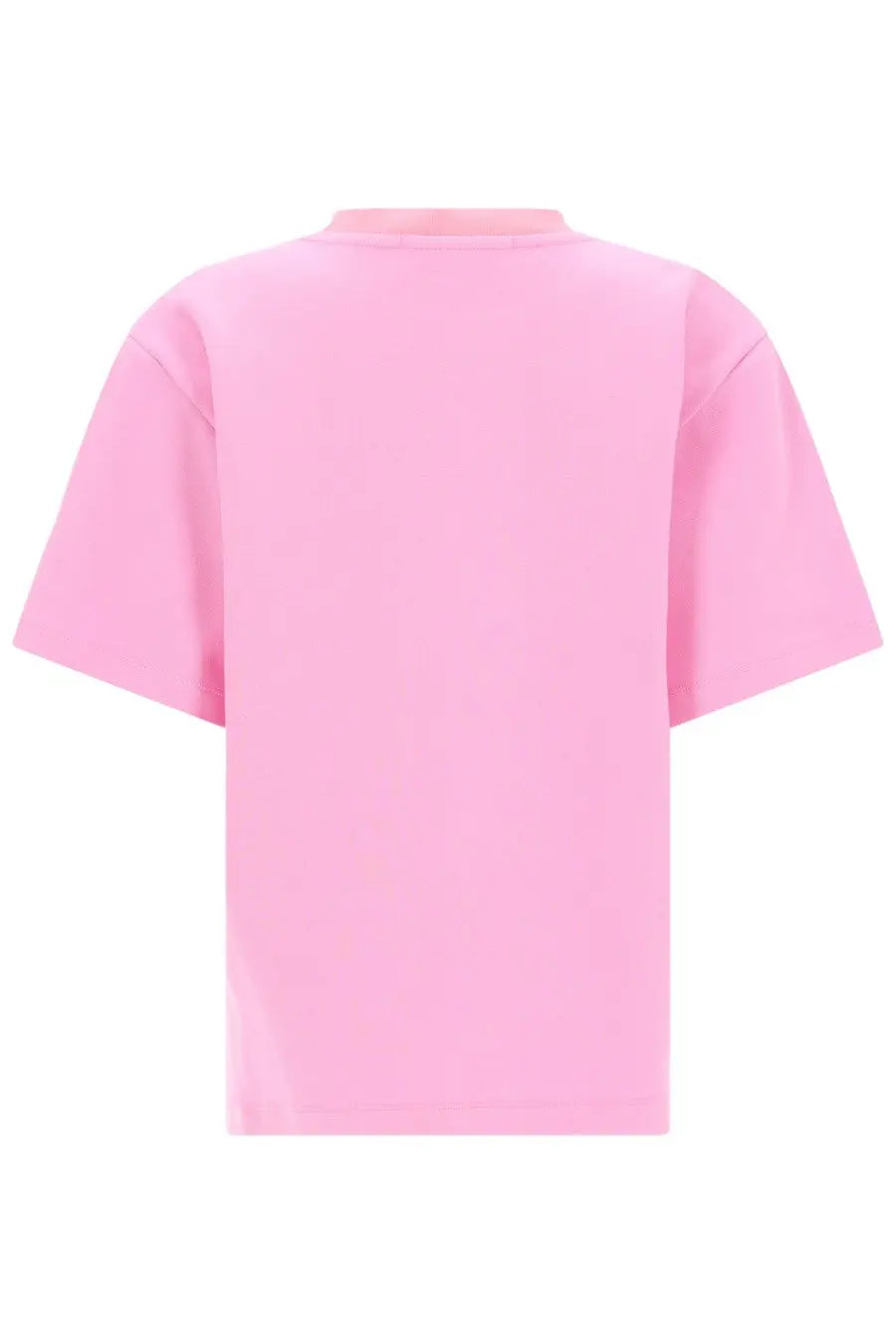 Msgm women’s shirt con blue soft pink oversized short-sleeved crew neck t-shirt with comfortable fit