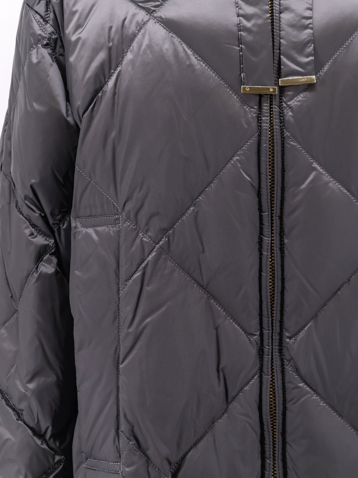 Max Mara The Cube Women's Mtctrefe the Cube Long Down Jacket Grey