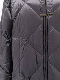 Max Mara The Cube Women's Mtctrefe the Cube Long Down Jacket Grey