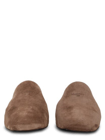 Max Mara Women's Mule Tessile in Crosta Brown, view 3