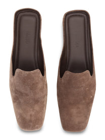 Max Mara Women's Mule Tessile in Crosta Brown, view 5