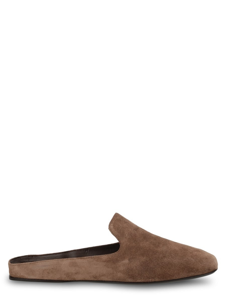 Max Mara Women's Mule Tessile in Crosta Brown