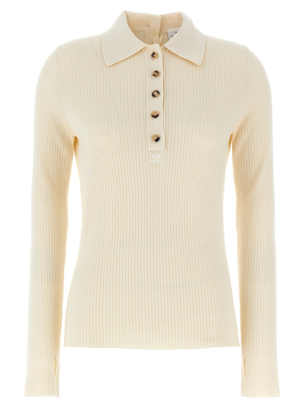 courrèges Multi Buttons Sweater White
