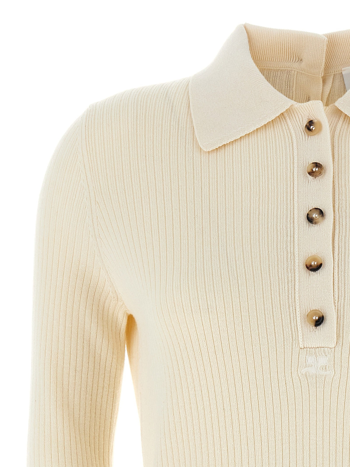courrèges Multi Buttons Sweater White