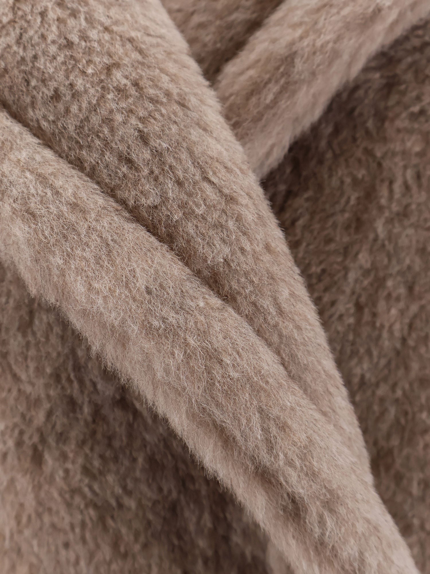 Max Mara Women's Mxmcambusa Alpaca and Cashmere Fur Jacket Beige