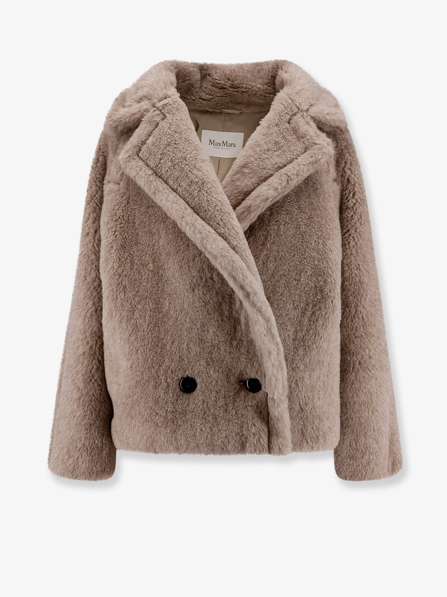 Max Mara Women's Mxmcambusa Alpaca and Cashmere Fur Jacket Beige