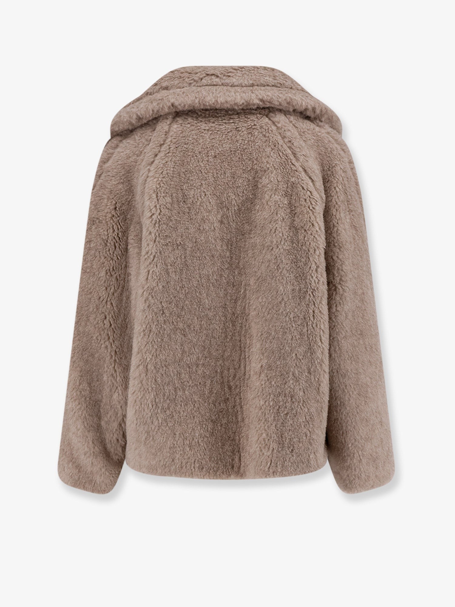 Max Mara Women's Mxmcambusa Alpaca and Cashmere Fur Jacket Beige