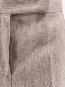 Max Mara Women's Mxmdeserto Linen Trousers Beige