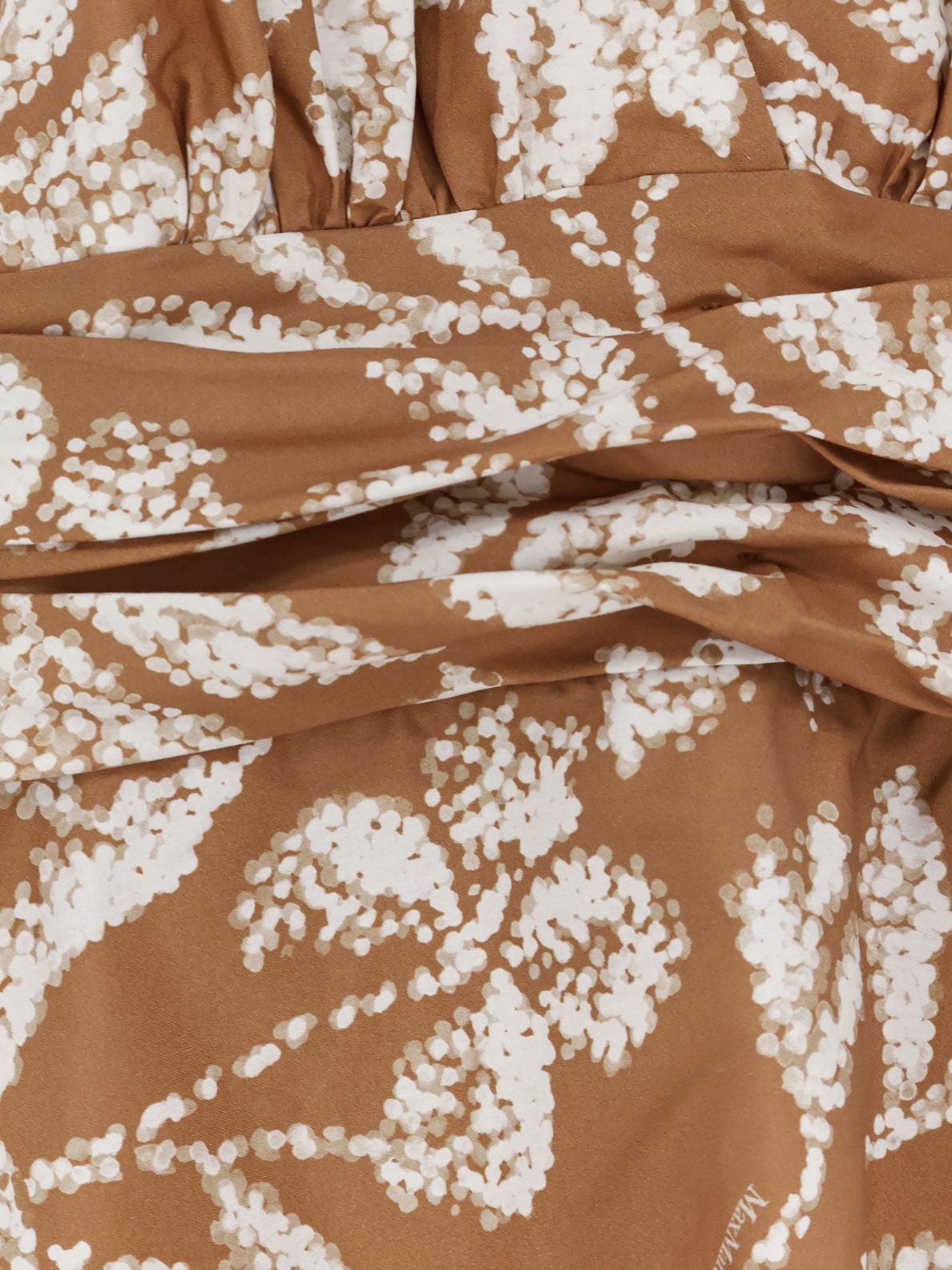 Max Mara Women's Mxmebella Printed Cotton Dress Beige