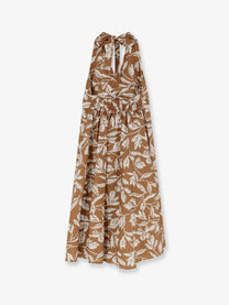 Max Mara Women's Mxmebella Printed Cotton Dress Beige