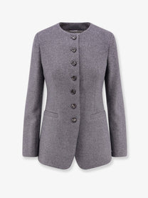 Max Mara Women's Mxmfalla Cashmere Blazer Grey