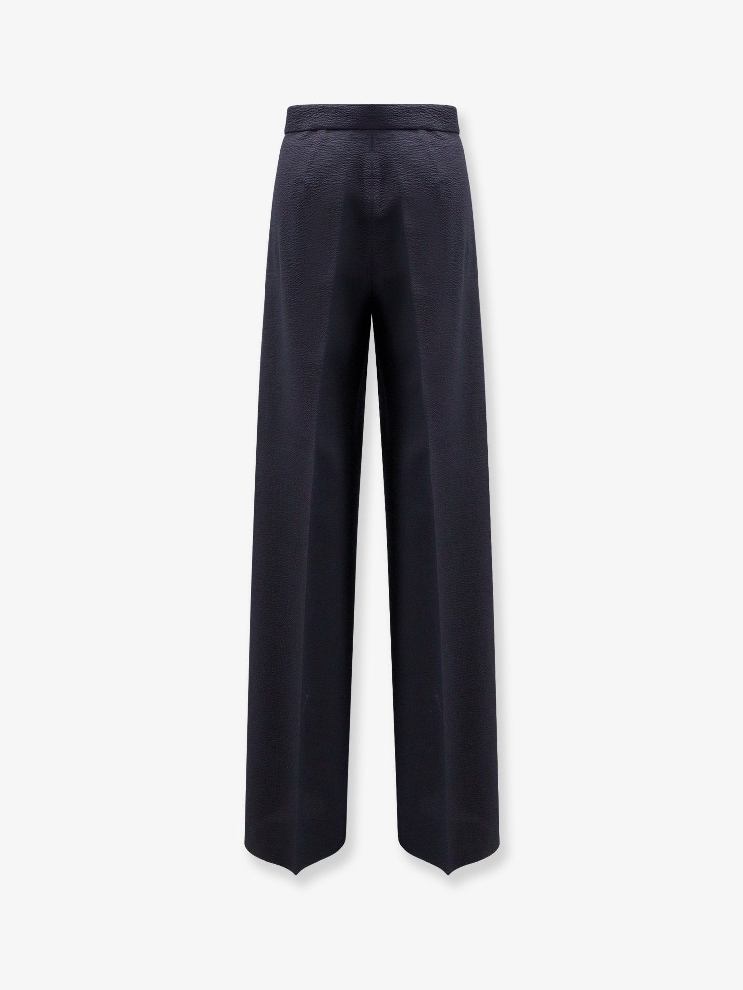 Max Mara Women's Mxmsecolo Virgin Wool Trousers Blue