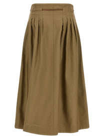 Max Mara Mxmtempio Skirt Green