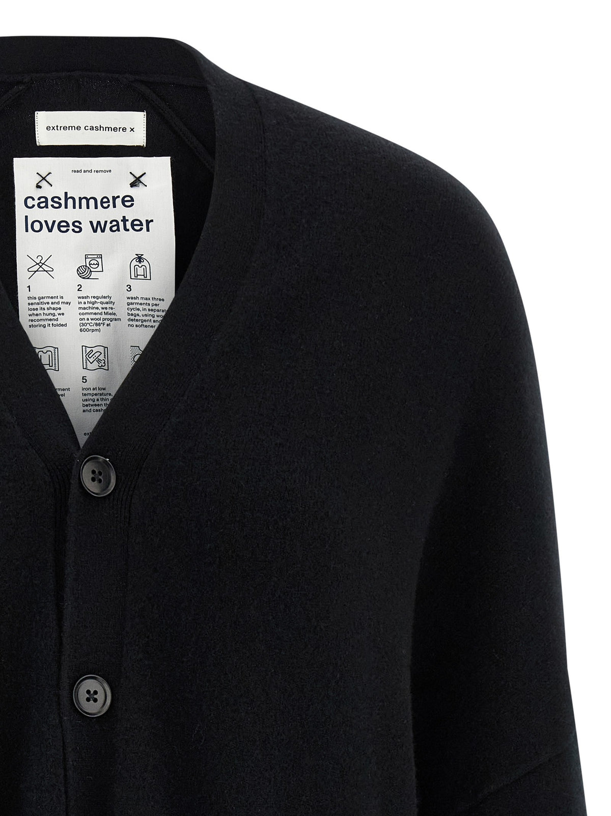 extreme cashmere Tokio Cardigan Black