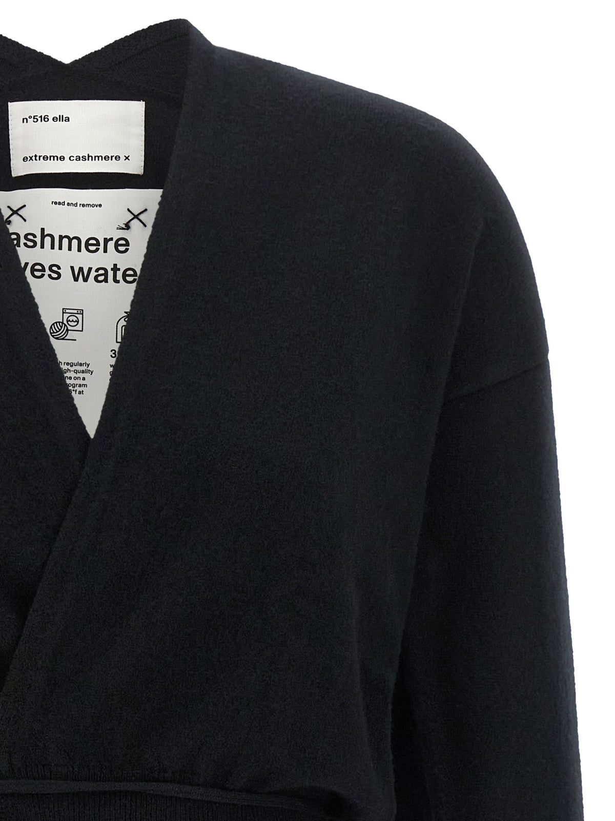 extreme cashmere Ella Cardigan Black