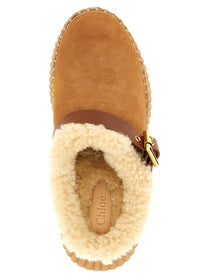 Chloé Nama Sabots Brown