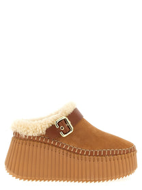 Chloé Nama Sabots Brown