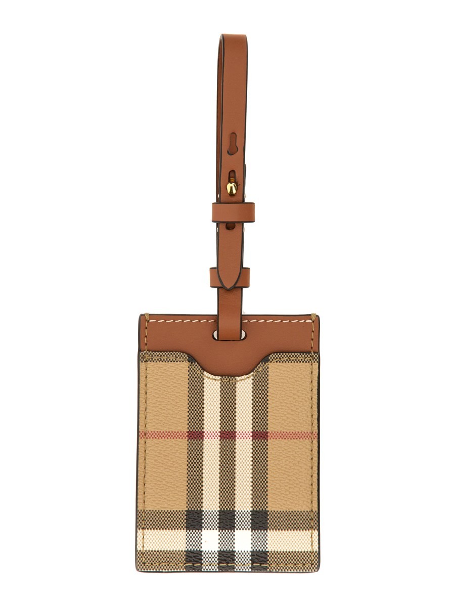 Burberry Unisex Nameplate Porte Adresse Check Multicolor