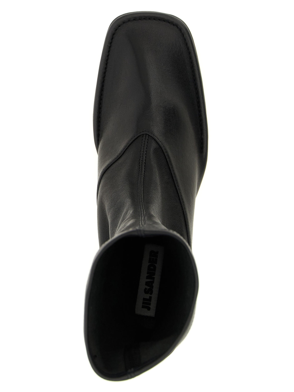 Jil Sander Nappa Ankle Boots Black
