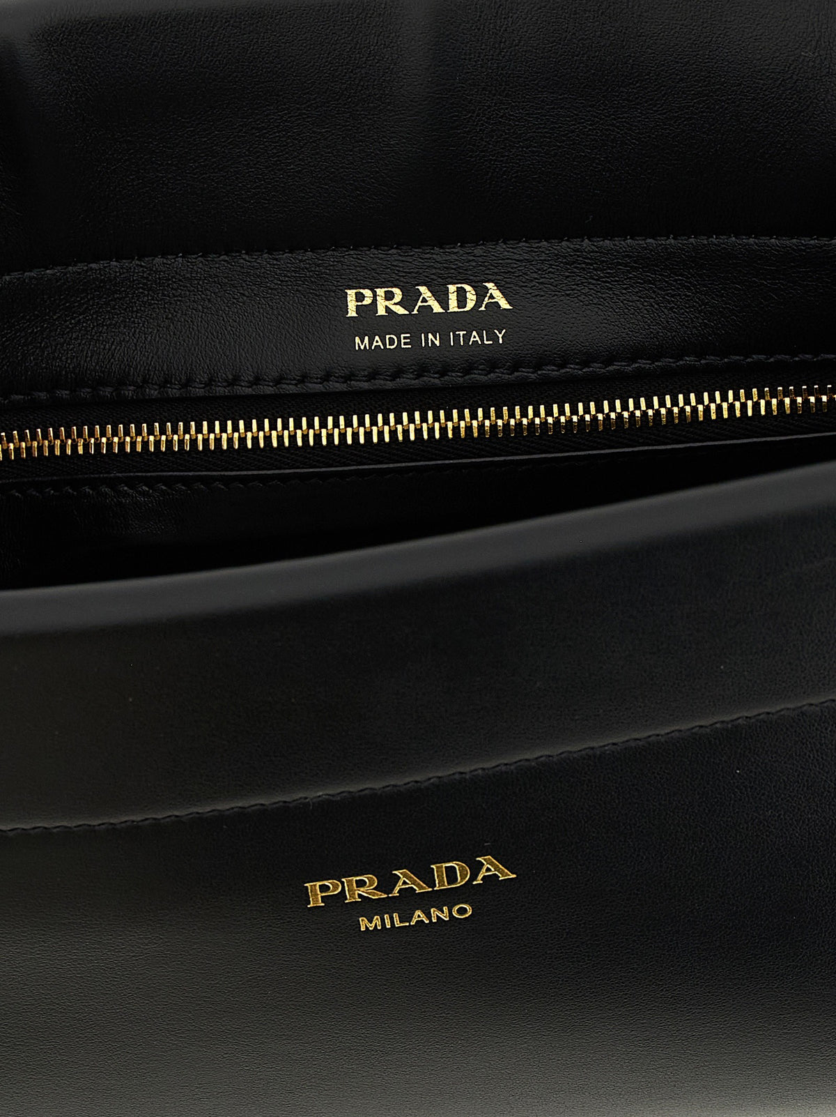 PRADA Nappa Shoulder Bag Black